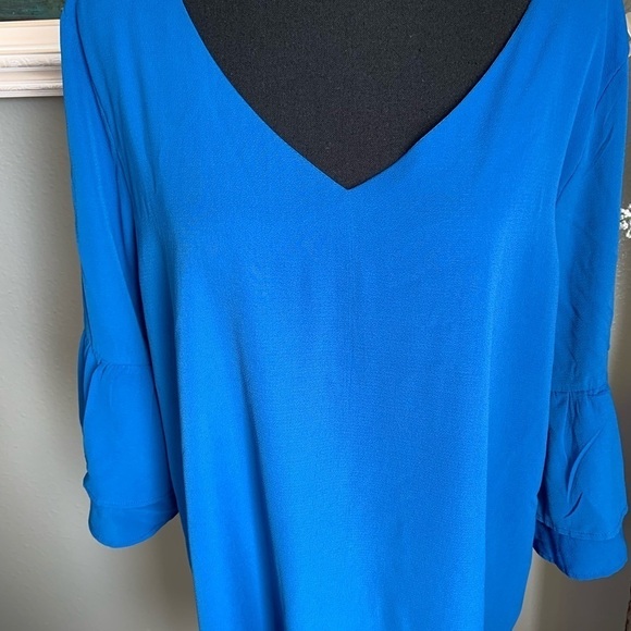 Belongsci Royal Blue Arm Ruffle Dress Size XL/2 - Picture 7 of 17